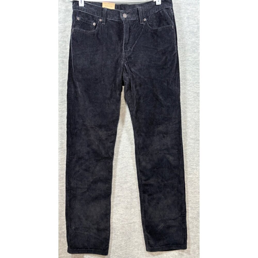 Levi's Women's‎ Corduroy Black Pants 29x30 Casual Straight Winter